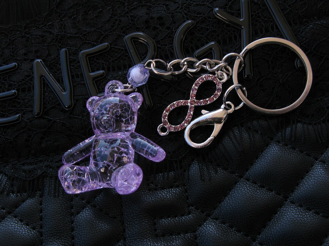Purple Keyring Girls Fashion Keyring, Girl's Purple Keyring - Etsy