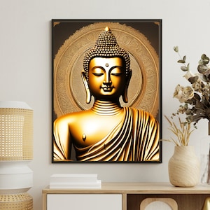Trending Buddha Wall Art Canvas Extra Large Buddhist Decor Huge Buddha Wall Art Home Decor Spiritual Canvas Wall Art Meditation Wall Art