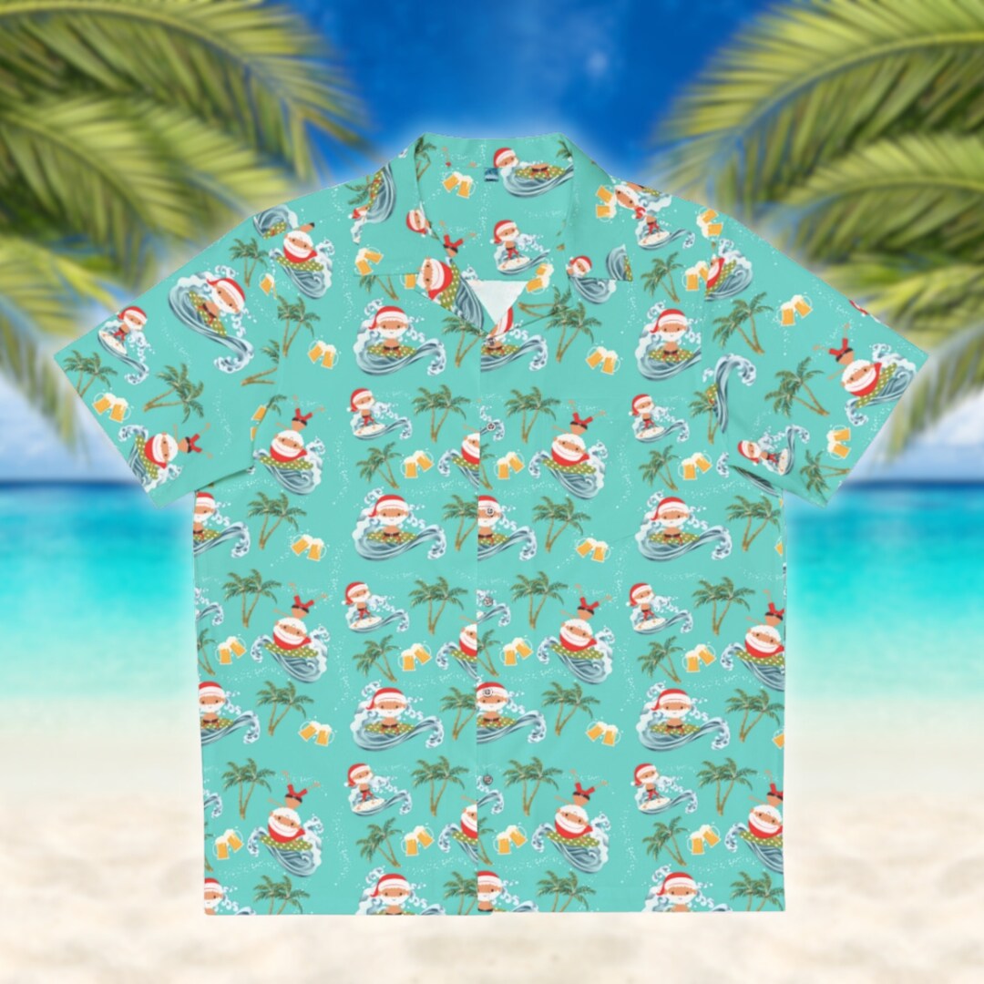 Men's Hawaiian Shirt, Aussie Summer Shirt, Aussie Christmas, Aussie