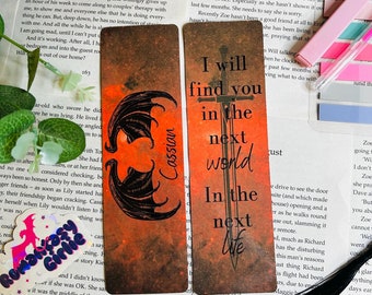 Cassian, OFFICIALLY LICENSED, ACOTAR bookmark, double sided, a court of thorns and roses. Sarah j Mass. Bookish gifts, bookworm.