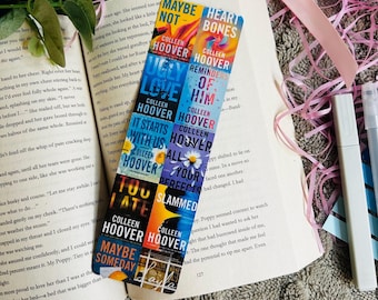 Colleen Hoover handmade bookish bookmark, gifts for book lovers