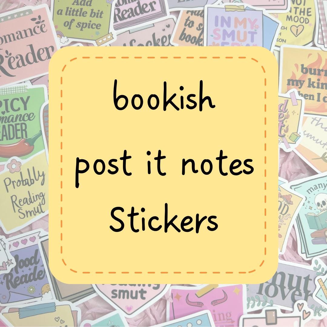 Mystery Bookish Post It Notes Sticker Packs, Journal and Scrapbooking ...