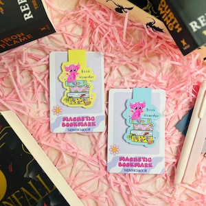 Book Hoarder Dragon Magnetic Bookmark – Book Lover Gift