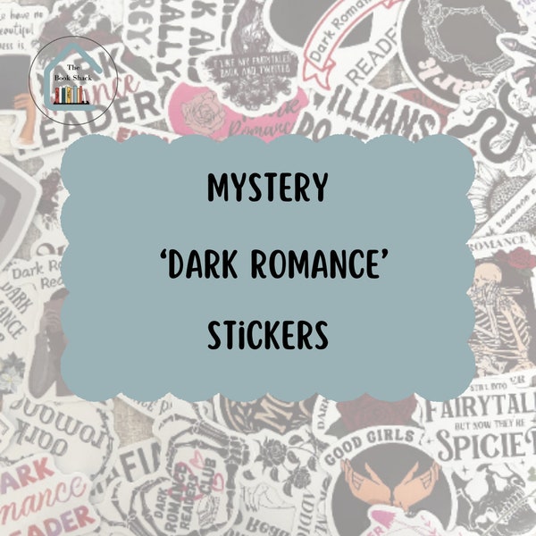 MYSTERY dark Romance Bookish Sticker, Journal und Scrapbooking