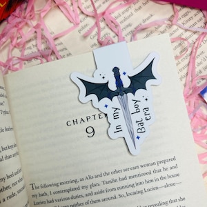 My Bat Boy Era Magnetic Bookmark – ACOTAR Inspired – Fantasy Book Accessory – Night Court Gift – Gothic Fae Bookmark