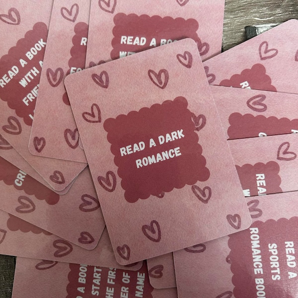 Juego de cartas con aviso de libro EXTRA TBR, regalo Bookish
