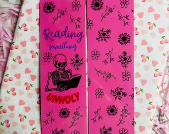 Unholy handmade bookmark, smut bookmarks, smutty book lover gifts