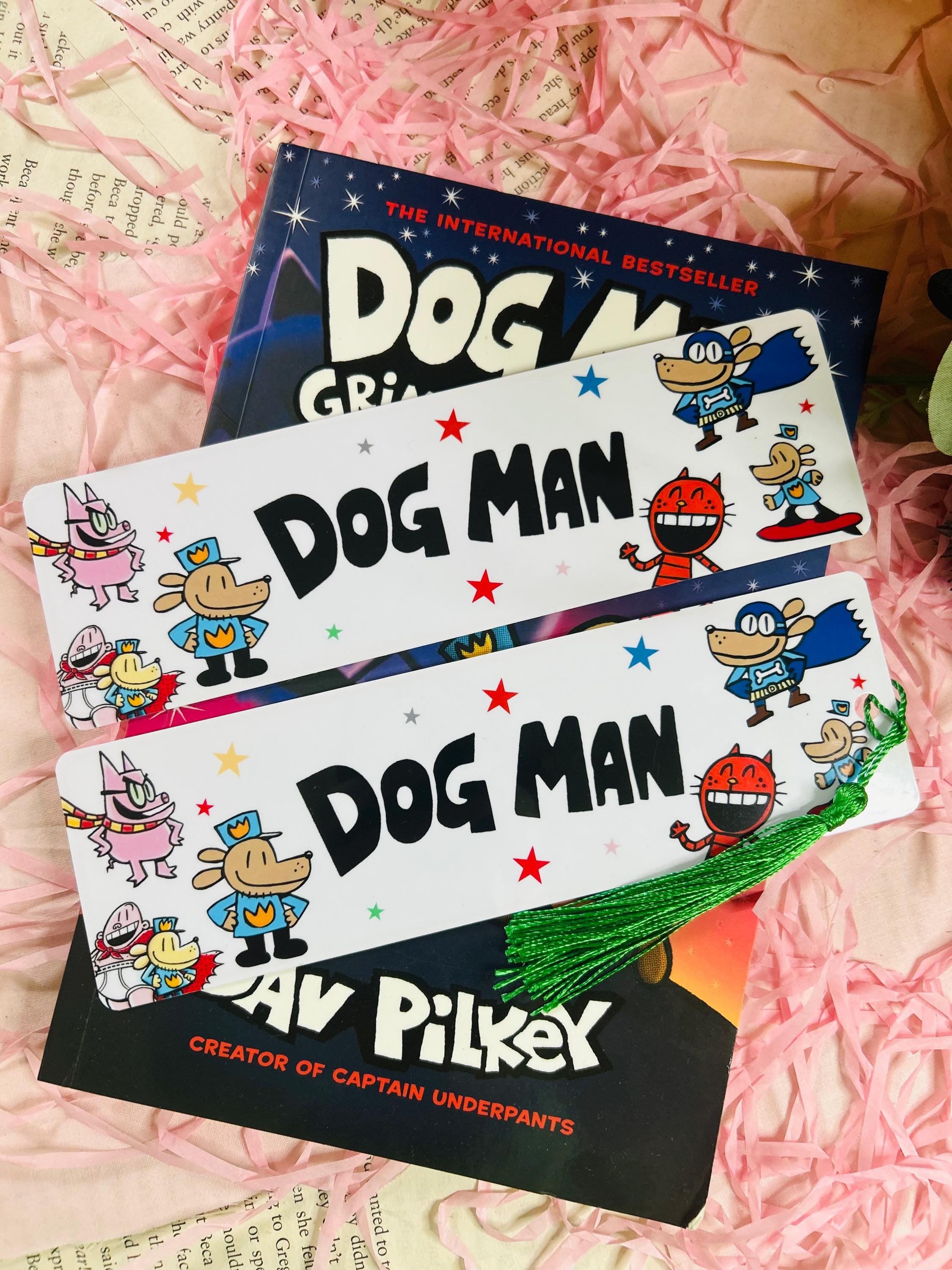 Dog Man Children's Bookmark, Gifts for Book Lovers, Kids Bookmark Etsy
