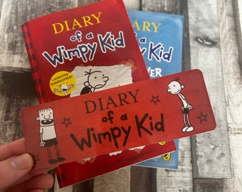 Wimpy kid childrens bookmark, bookish gifts for book lovers, childrens gift