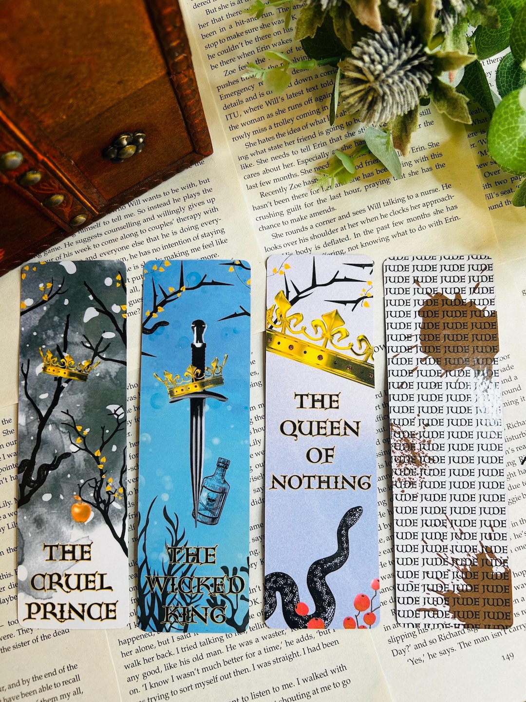 The Cruel Prince Handmade Bookmark, Holly Black, Carden and Jude ...