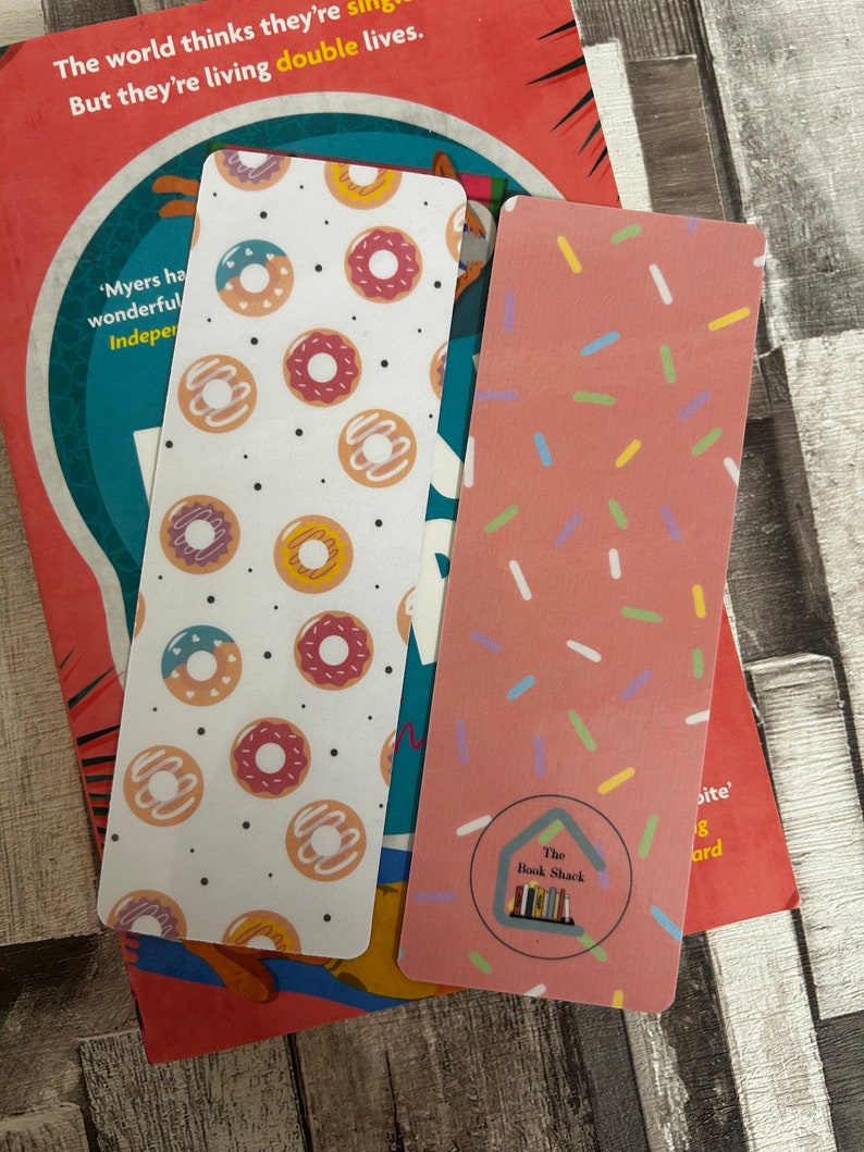 Cute Donut Bookish Bookmark, Gifts for Book Lovers, Funky Bookmarks
