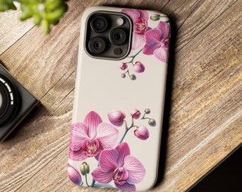 Orchid Phone Case, Orchid Flower Phone case, Pink Flower Phone Case for Iphone 16 15 14 Pro Galaxy s26 s25 s24 Google Pixel 9 8 7 Pro 0188