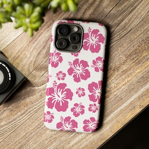 Hibiscus Phone Case, Hibiscus Flower Phone Case, Hawaiian Style Phone Case, Phone Case For iPhone 15 14 13 12 11 X XR 8 Pro Galaxy s23