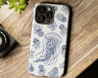Jellyfish Phone Case Ocean Phone Case Jellyfish Iphone Case Phone Case For iPhone 15 14 13 12 11 X Pro Max Plus Galaxy s23 s21 Pixel 7 0261