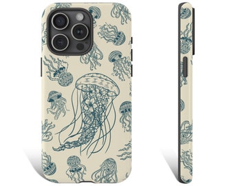 Jellyfish Phone Case, Jellyfish Iphone Case, Sea Animal, Beach Phone Case, Phone Case For iPhone 15 14 13 12 11 X Pro Max Plus Galaxy 0251