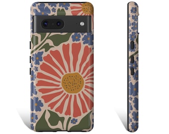 Sunflower Phone Case Aesthetic Sunflower Phone Case Boho Phone Case for iPhone 15 14 13 12 Pro Max XR Plus Galaxy S24 S23 Pixel 8 7 Pro 0335
