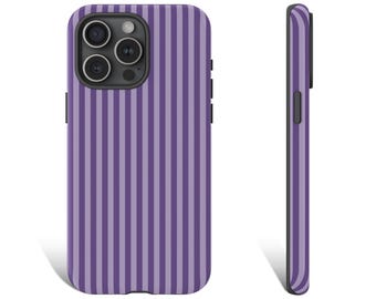 Lavender Phone Case Lavender Stripe Phone Case Stripes Phone Case For iPhone 15 14 13 12 11 X XR Pro Max Plus Galaxy s24 s23 Pixel 8 7 0020