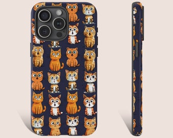 Phone Case for Cat Lover Gift for Cat Lover Cat Phone Case Kitten Phone Case For iPhone 15 14 13 12 11 X XR Pro Max Plus Galaxy s23 s21 0255