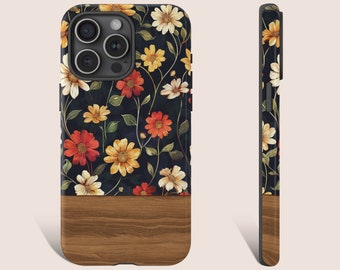 Floral Phone Case Floral Iphone Case Flower Phone Case Daisy Flower Phone Case For iPhone 15 14 13 12 11 X Pro Max Galaxy s23 s21 Pixel 0118