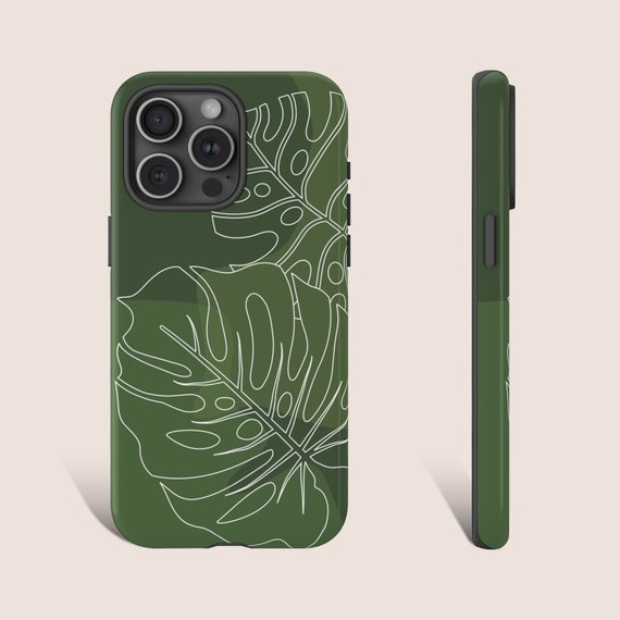 Monstera Phone Case, Monstera Plant Phone Case, Green Phone Case, Phone Case For iPhone 15 14 13 12 11 X XR 8 Pro Max Plus Galaxy 0213