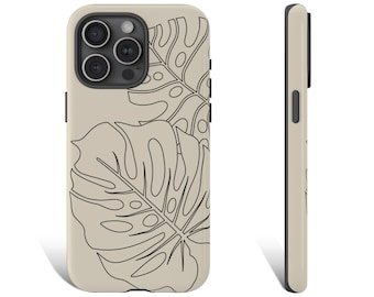 Coque de portable plante Monstera, coque de portable Monstera, coque de portable bohème, coque de portable pour iPhone 15 14 13 12 11 X XR 8 Pro Max Plus Galaxy 0363