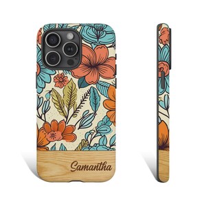 Phone Case For iPhone 15 14 13 12 11 X XR Pro Max Plus Galaxy s23 Custom iPhone Case Personalized iPhone Case Custom Floral Phone Case 0441