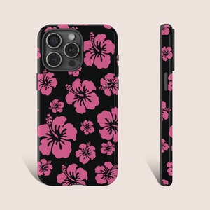Hibiscus Phone Case Hibiscus Flower Phone Case Hawaiian Style Phone Case For iPhone 15 14 13 12 11 X XR 8 Pro Galaxy s23 s21 Pixel 7 6 5 Pro