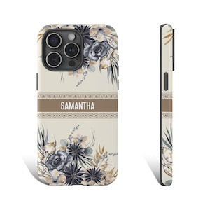 Custom Floral Phone Case Custom Phone Case Personalized Phone Case for Iphone 15 14 13 12 11 8 Pro Ultra Pixel 7 6 5 Galaxy s24 s23 s21 s10