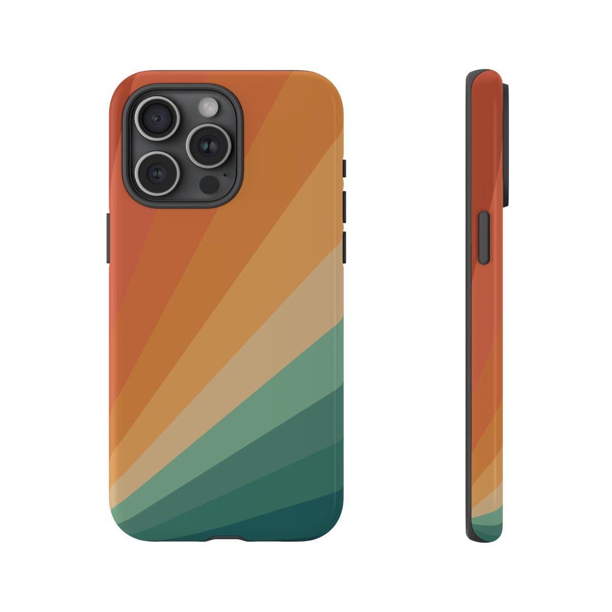 Retro Stripes Phone Case, Vintage Style Phone Case, Retro Color Phone ...