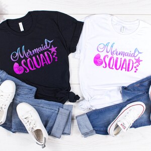 Mermaid Matching Shirt Beach Shirt Summer Outing Shirt Mermaid Shirt