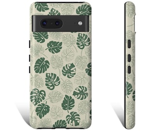 Coque de portable Monstera Plant Monstera Coque de portable Plant pour iPhone 15 14 13 12 Pro Max XR XS Plus Galaxy S24 S23 Pixel 8 Pro 7 6 0186