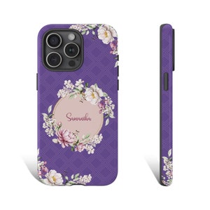 Custom Floral Phone Case Personalized Phone Case Custom Phone Case For iPhone 15 14 13 12 11 X XR XS 8 Pro Max Plus Galaxy 0291