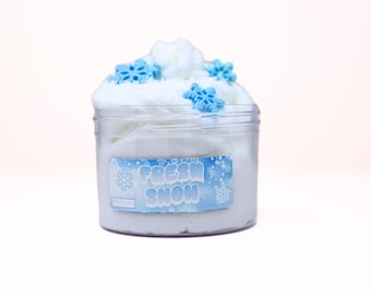 Fresh Snow | 8oz Cloud Slime | Peppermint Scented |