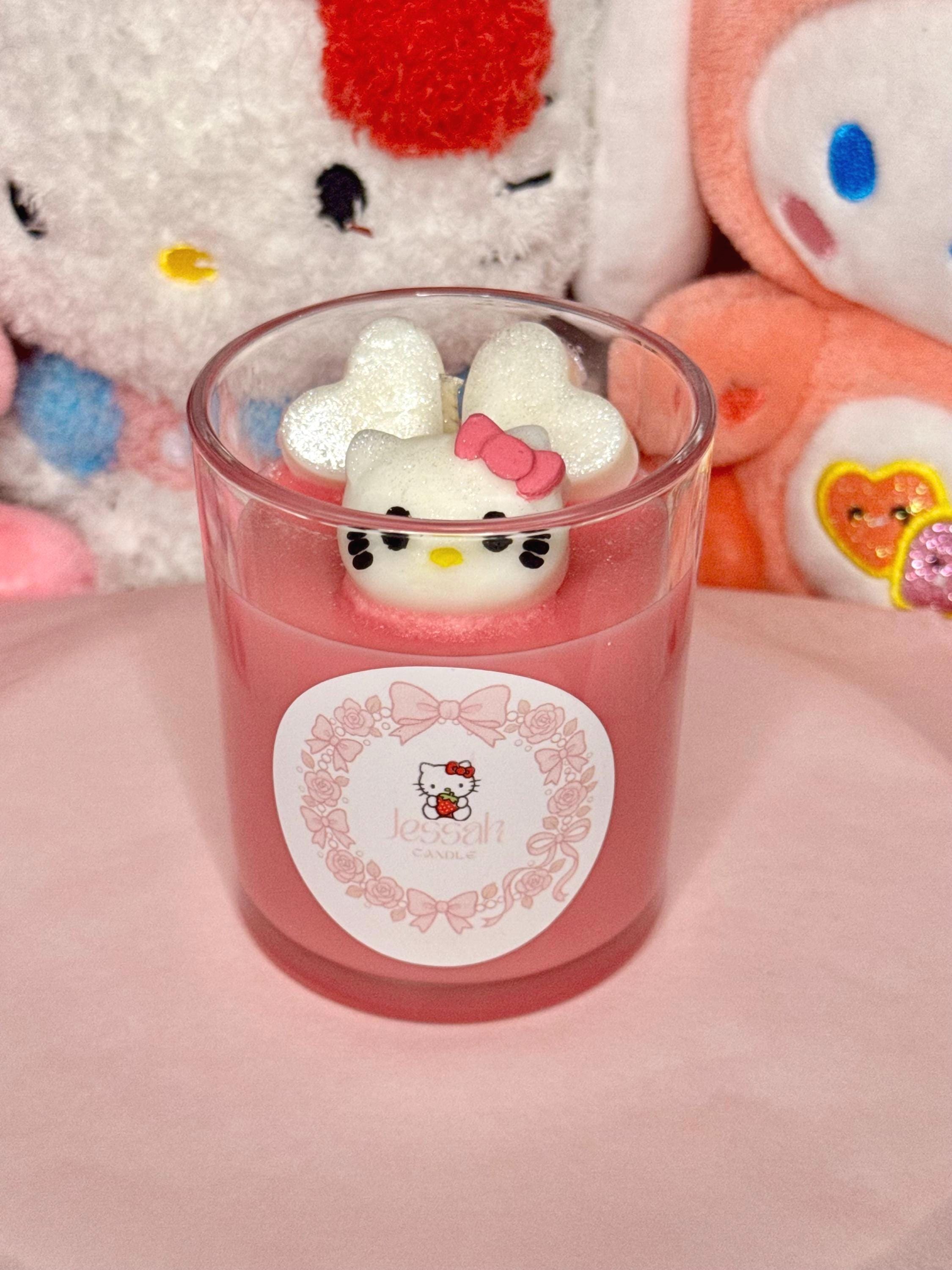 Kitty Themed Candle | Bows | Sanrio| 7oz Candle | Scented |soy