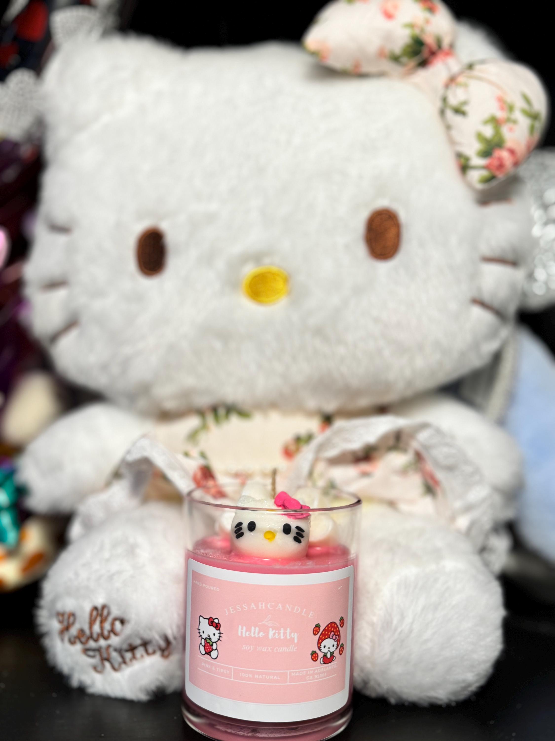 Kitty Themed Candle | Bows | Sanrio| 7oz Candle | Scented |soy