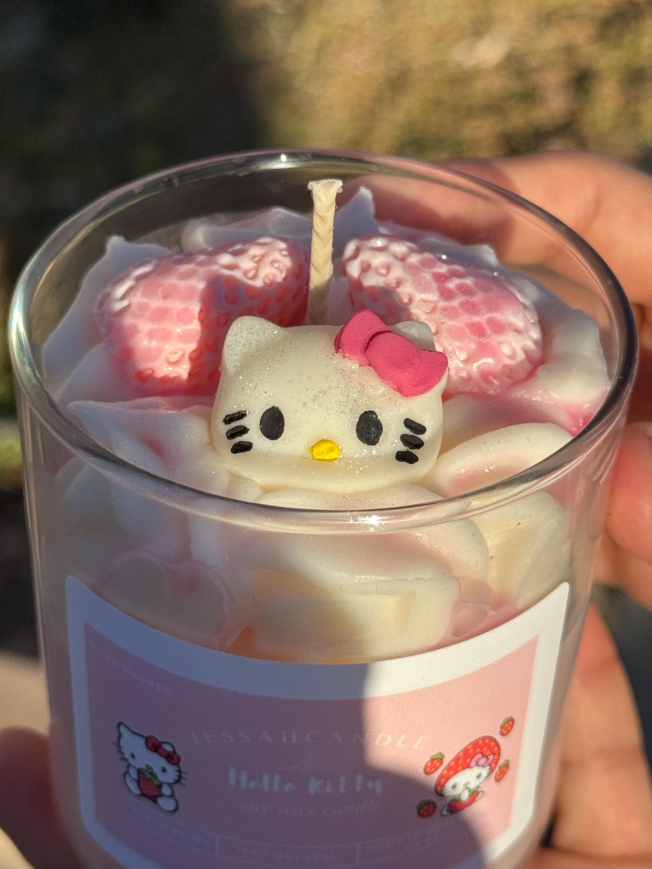 Kitty Themed Candle | Bows | Sanrio| 7oz Candle | Scented |soy