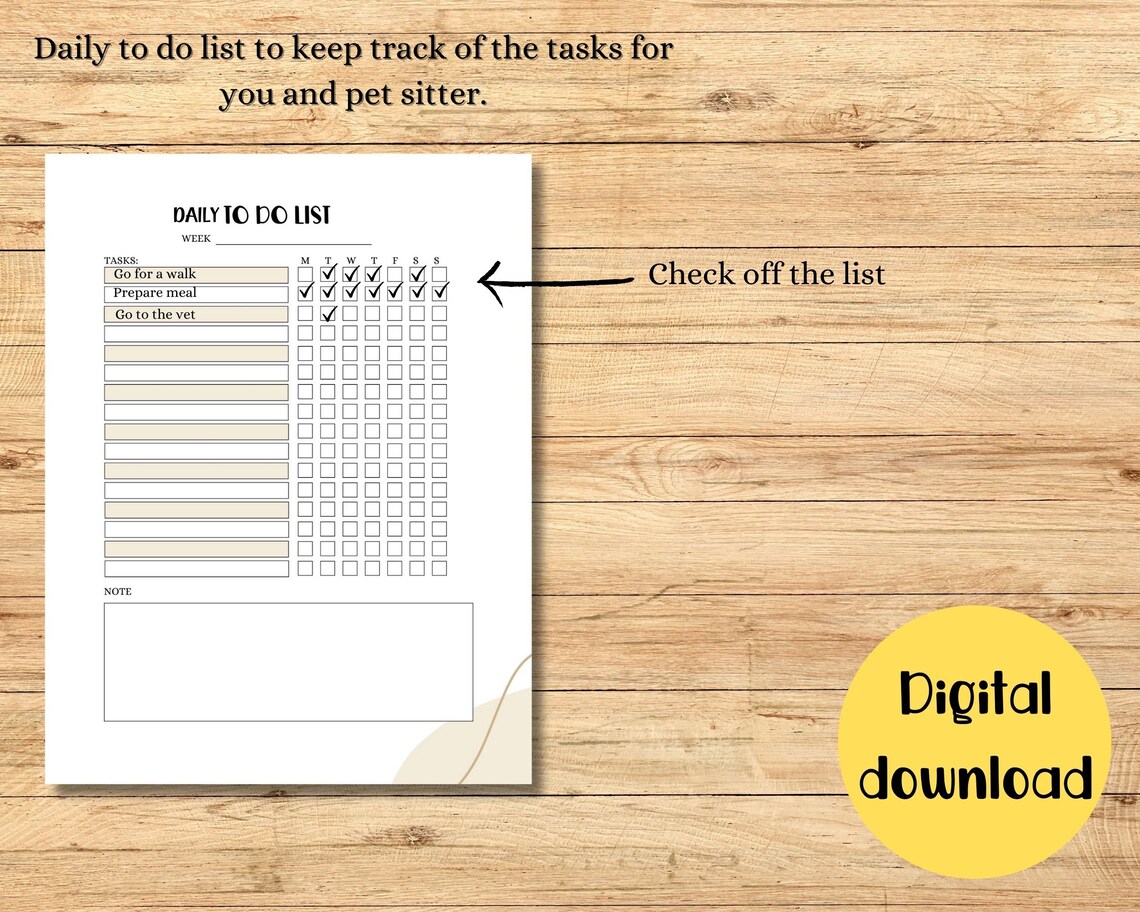 Printable Dog Care Planner Pet Planner Dog Care Organizer Instant ...