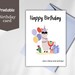 Printable Birthday Card Llama Birthday Card Cute Llama - Etsy