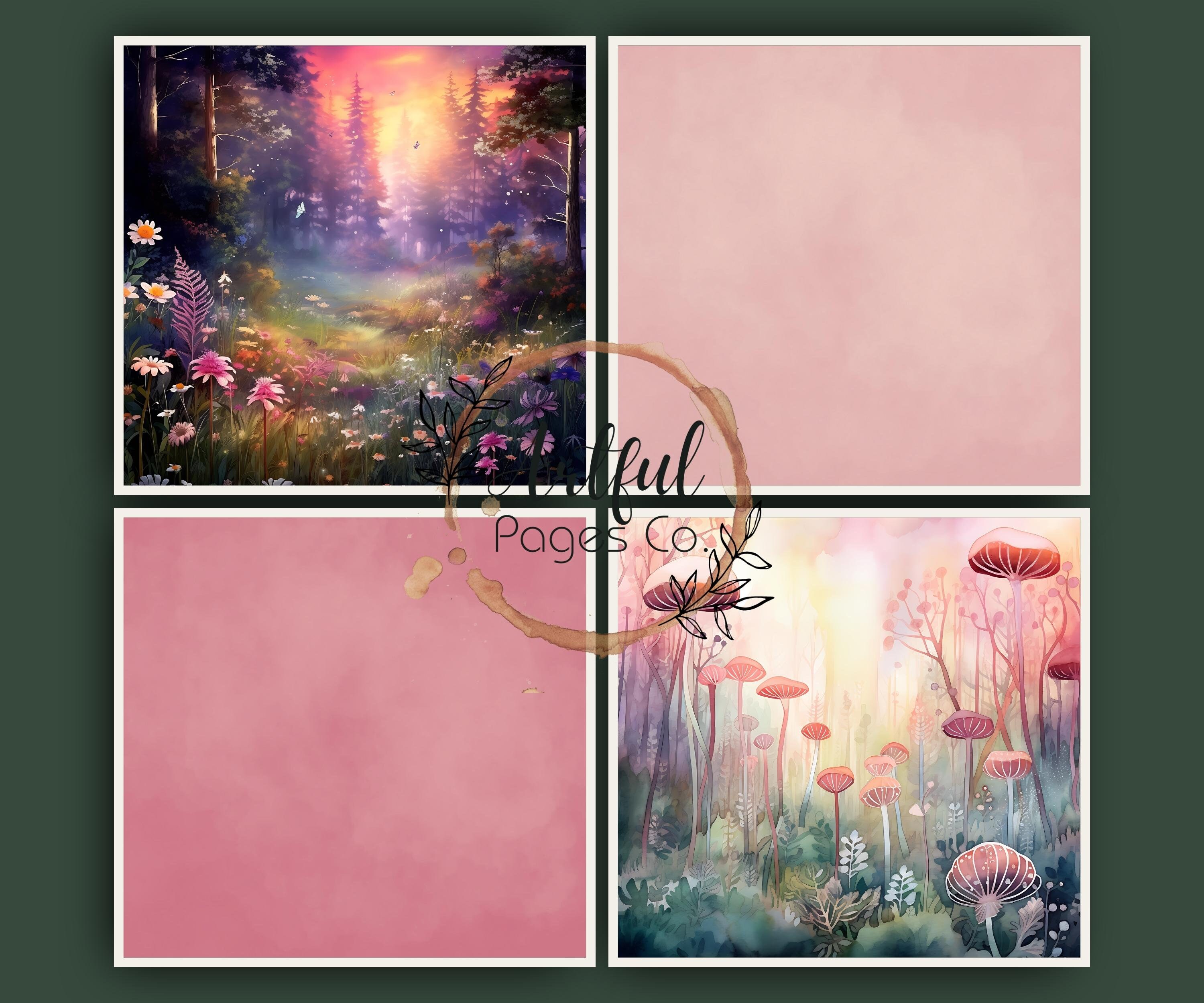Digital Scrapbooking Forest Scenery Printable Download Scrapbook Kit ...