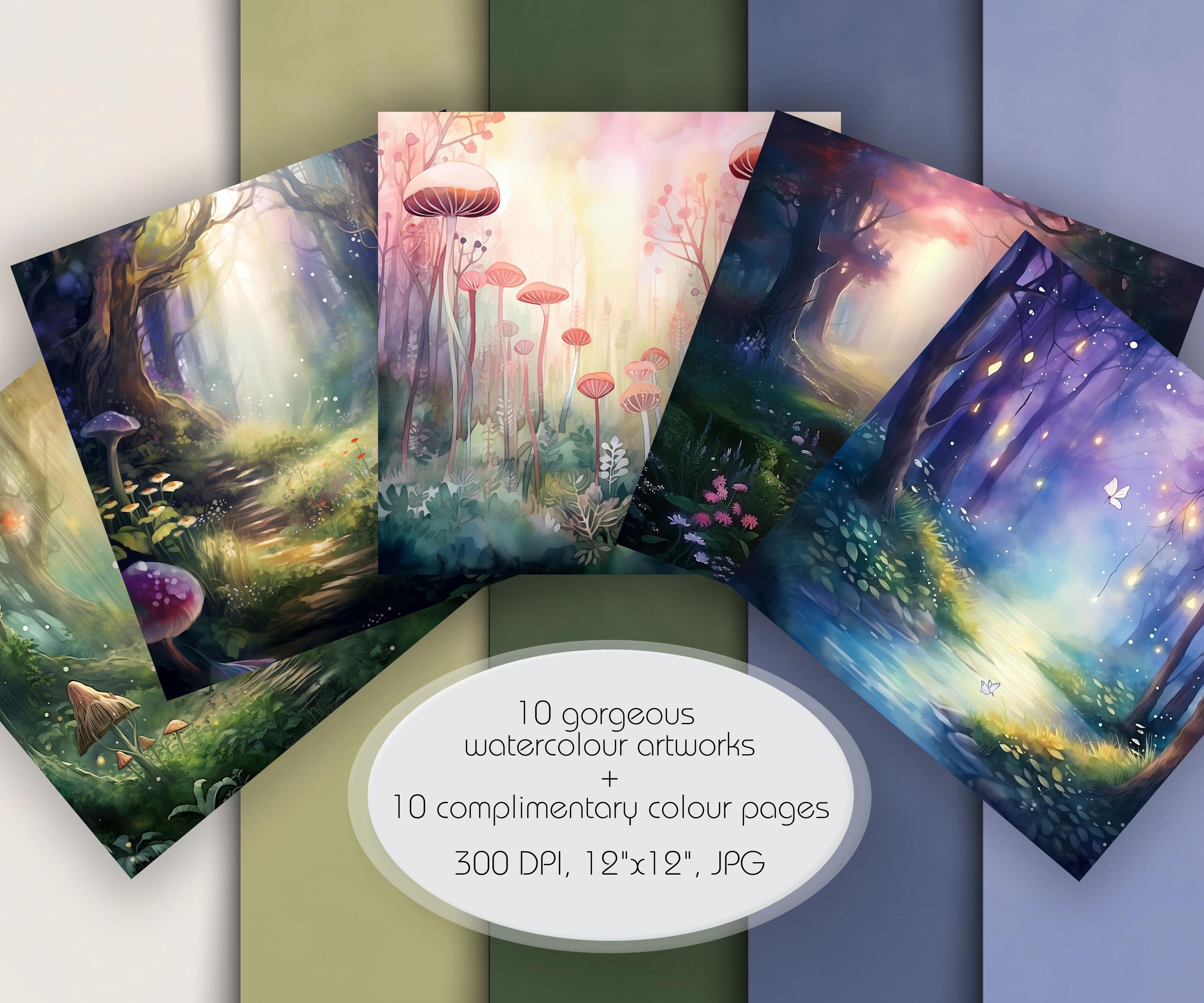 Digital Scrapbooking Forest Scenery Printable Download Scrapbook Kit ...
