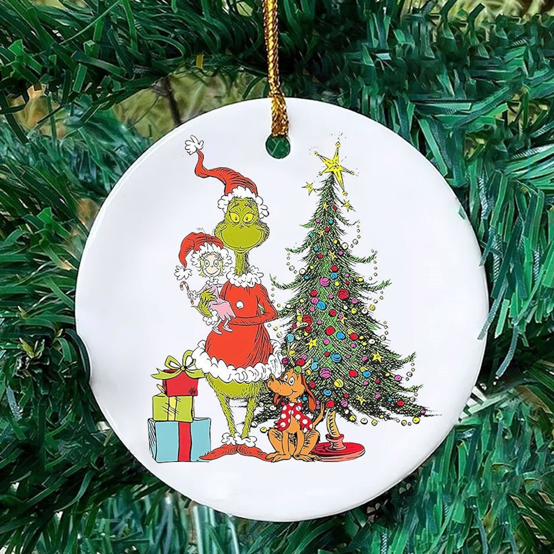 Dr Seuss the Grinch Christmas Tree Decor Grinch Arm Holding Etsy