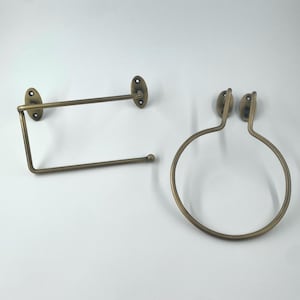 Toilet Paper Holder Hand Towel Ring Antique Bathroom Accessories Set