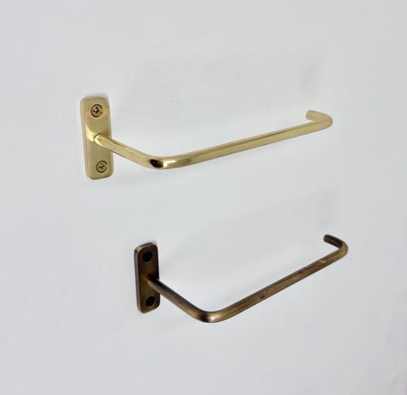 Toilet Roll Holder Polished Brass Antique Brass Minimalist Bathroom Accessories Unlacquered