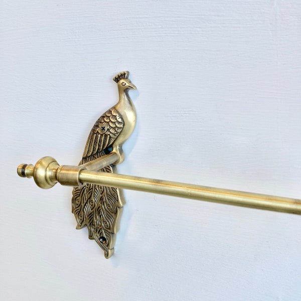 Brass Antique Peacock Bird | Tissue Holder | Brass | Gift | Handmade | Bird | Bathroom |  Housewarming | Birthday | Special Occasion