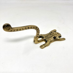 Brass Curtain Tieback Hooks Antique Tiger Design Window Antique Brass Decor Animal  Safari Hook Curtain Tie Backs And Holdbacks Funky Gift