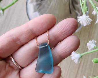 Seaglass Light Blue pendant
