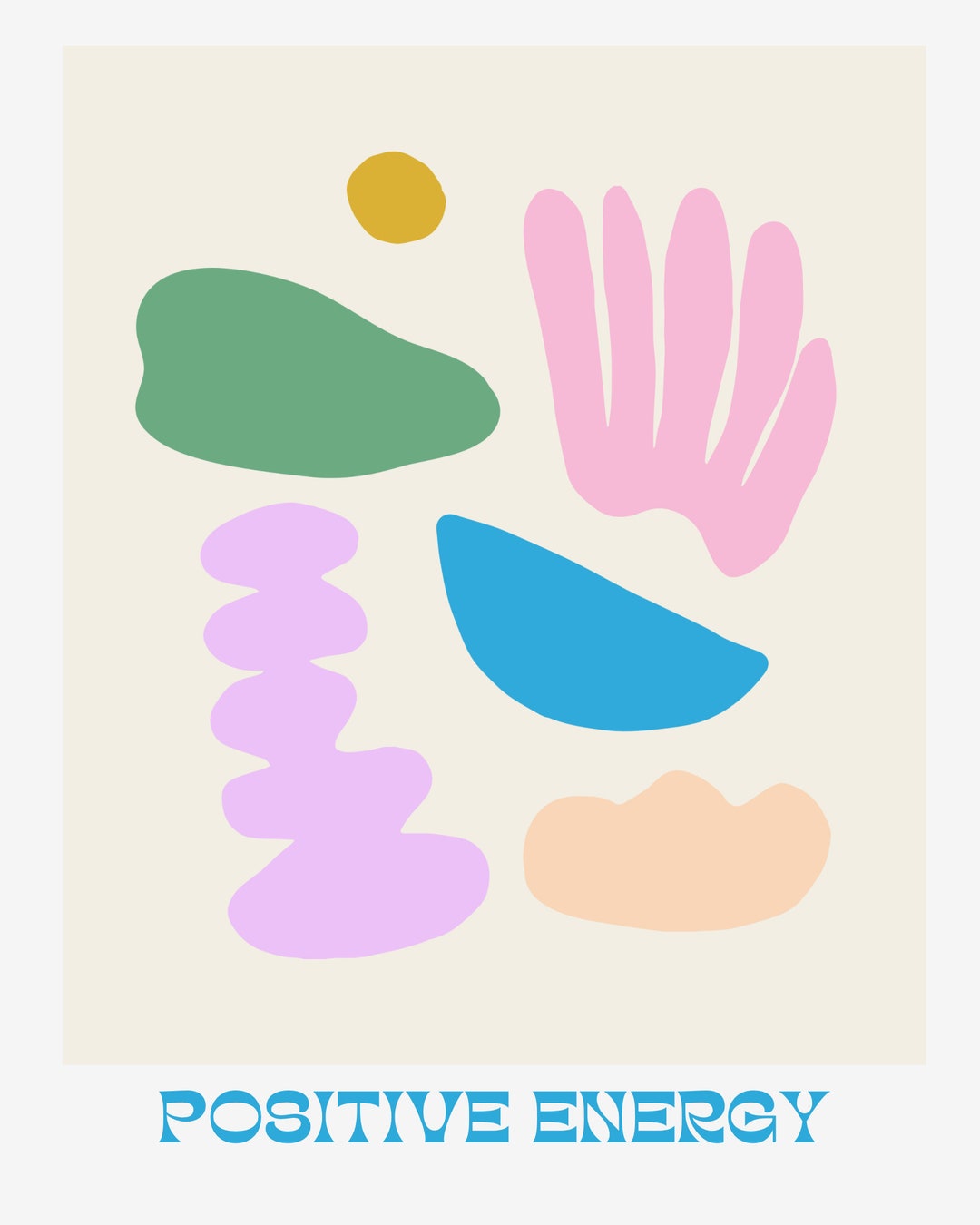 Energy Wall Graphics Positive Energy Wall Art - Etsy