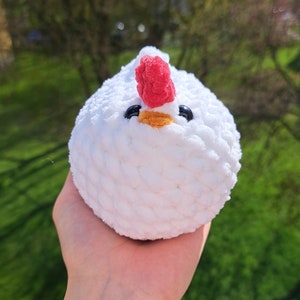 Crocheted chicken handmade plush toy image 5