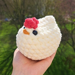 Crocheted chicken handmade plush toy image 7