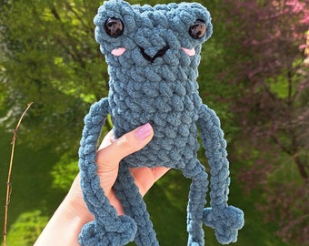 XL Leggy Frog - Handgemachter Frosch mit langen Beinen